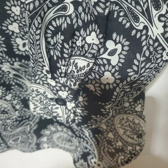 Diane Von Furstenberg The Color Authority Button Up Blouse Long Sleeve 1X/2X - Picture 4 of 10